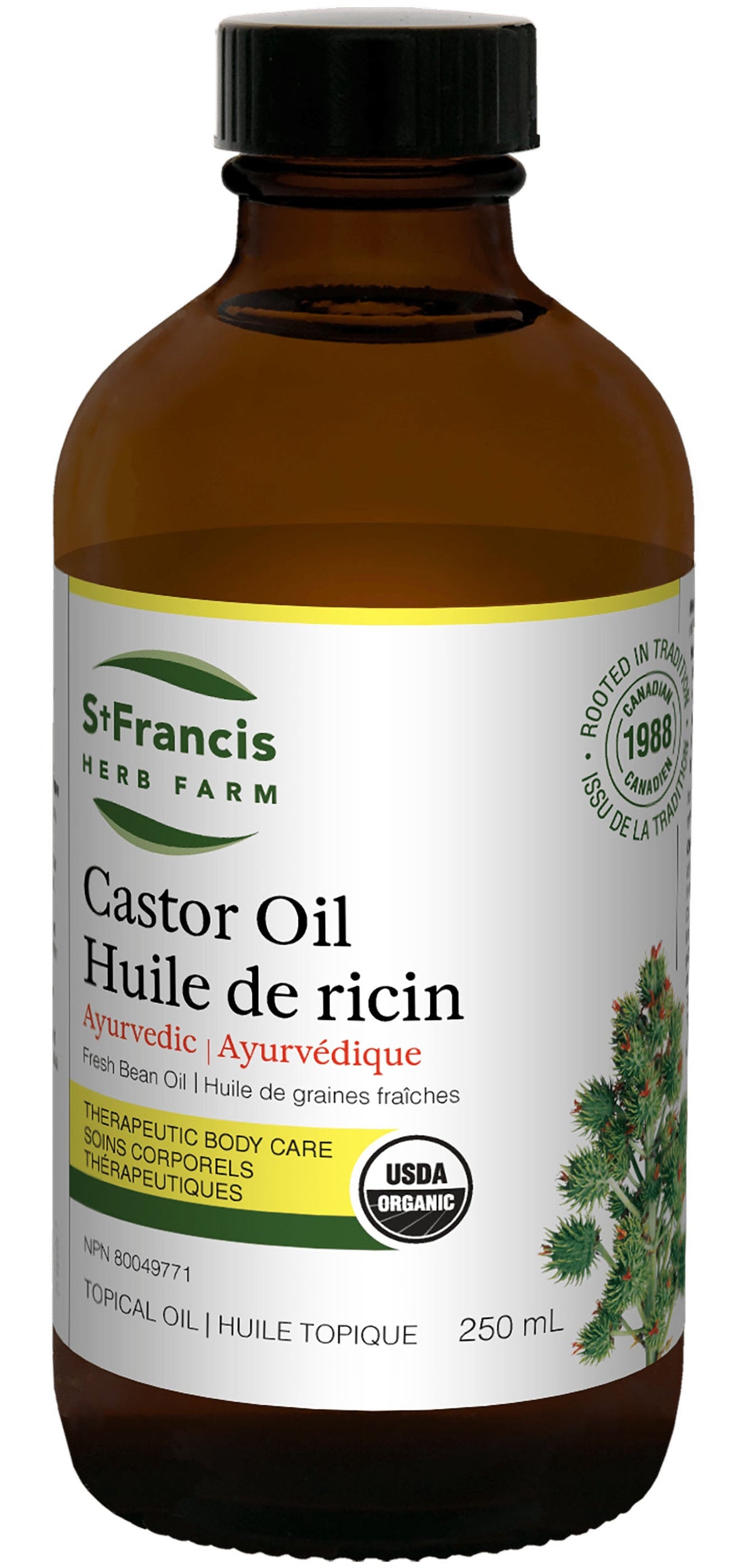 St Francis Herb Farm Castor Oil 250 mL