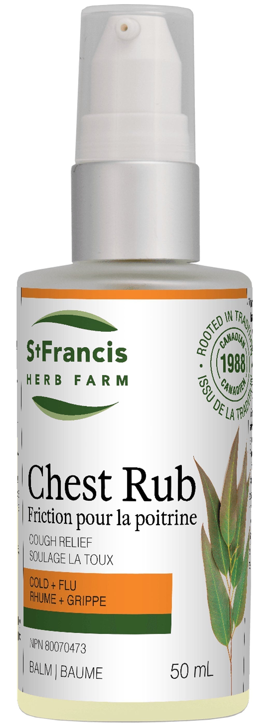St Francis Herb Farm Chest Rub Balm 50 mL