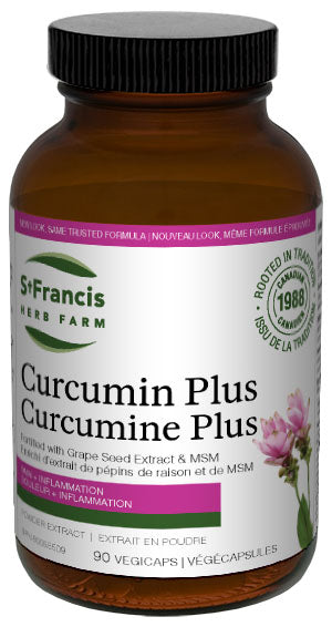 St Francis Herb Farm Curcumin Plus 90 Vegetable Capsules