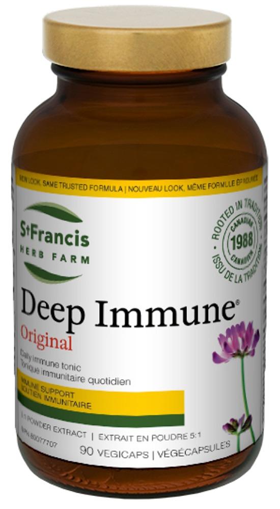 St Francis Herb Farm Deep Immune Original 90 Vegetable Capsules