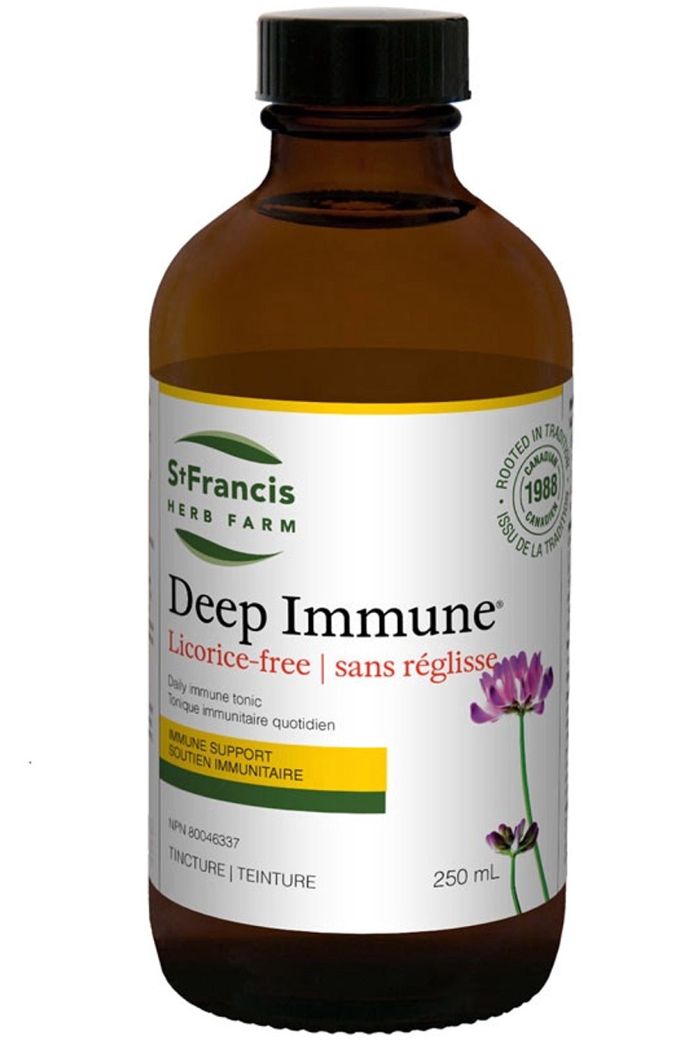 St Francis Herb Farm Deep Immune Original Licorice Free Tincture 250 mL