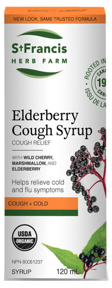 St Francis Herb Farm Elderberry Adult Cough Syrup 120 mL