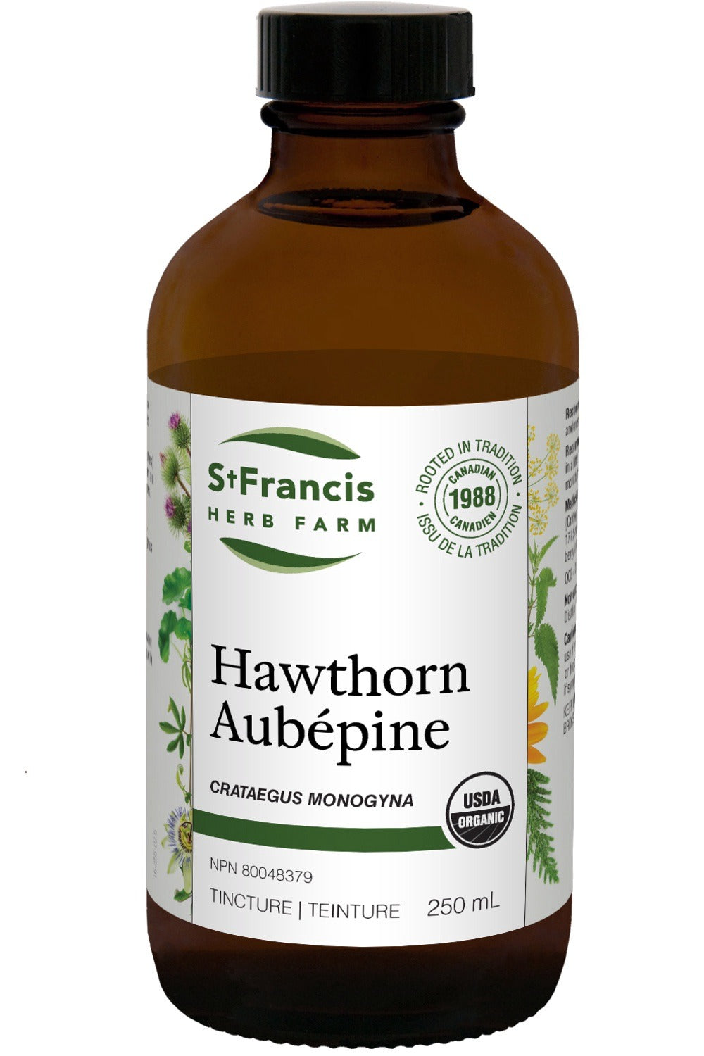 St Francis Herb Farm Hawthorn Tincture 250 mL