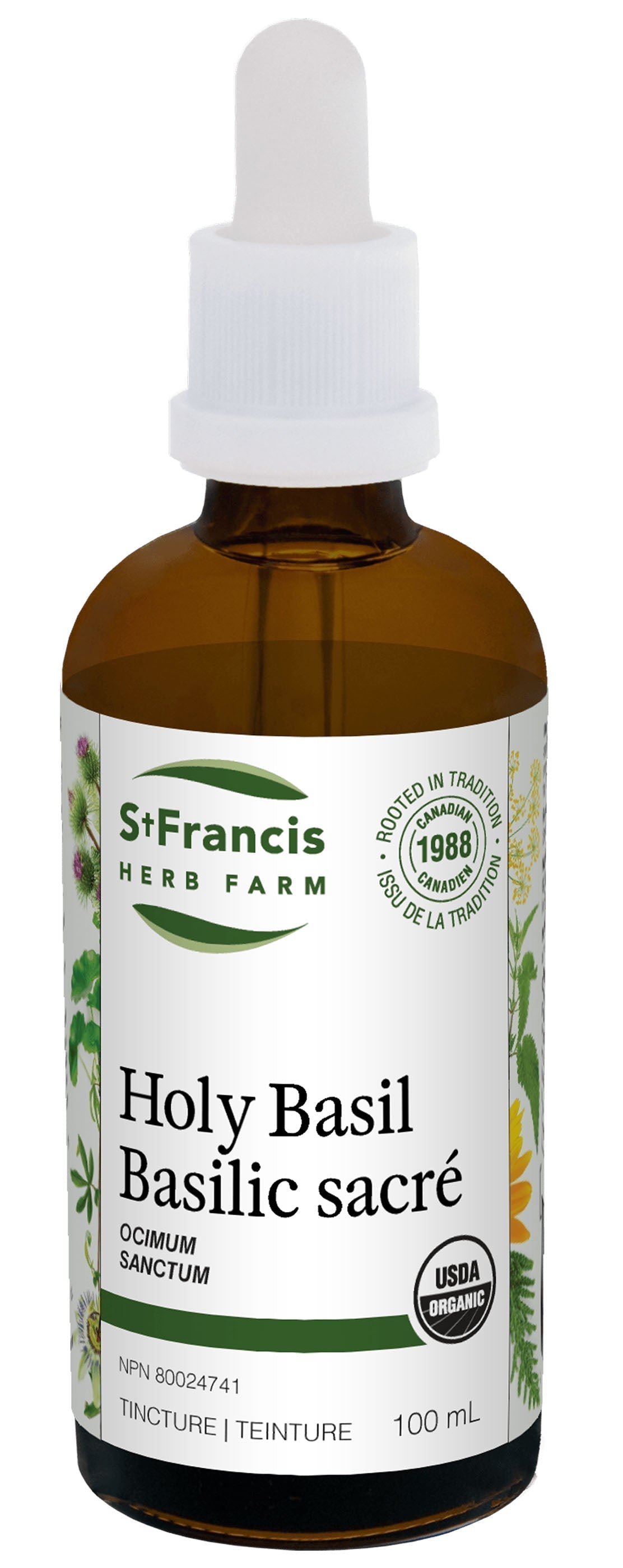 St Francis Herb Farm Holy Basil Tincture 100 mL