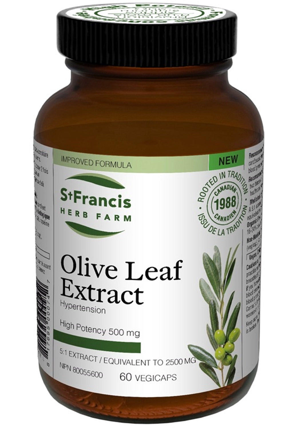 St Francis Herb Farm Olive Leaf Extract 60 Vegetable Capsules