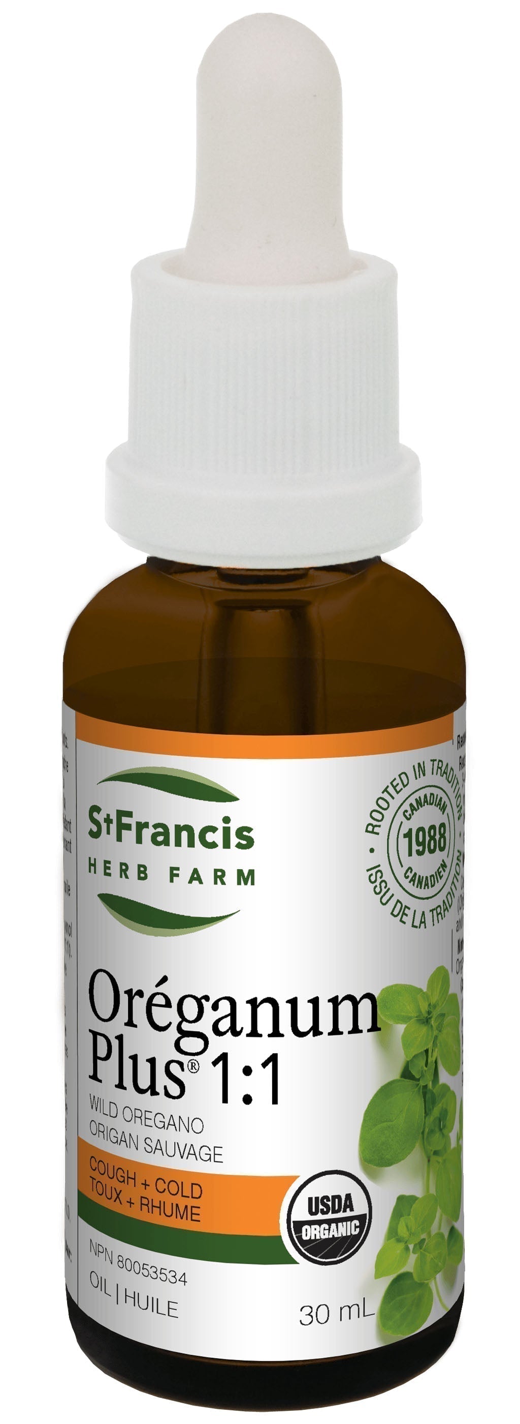 St Francis Herb Farm Oreganum Plus Oregano Oil 1:1 30 mL