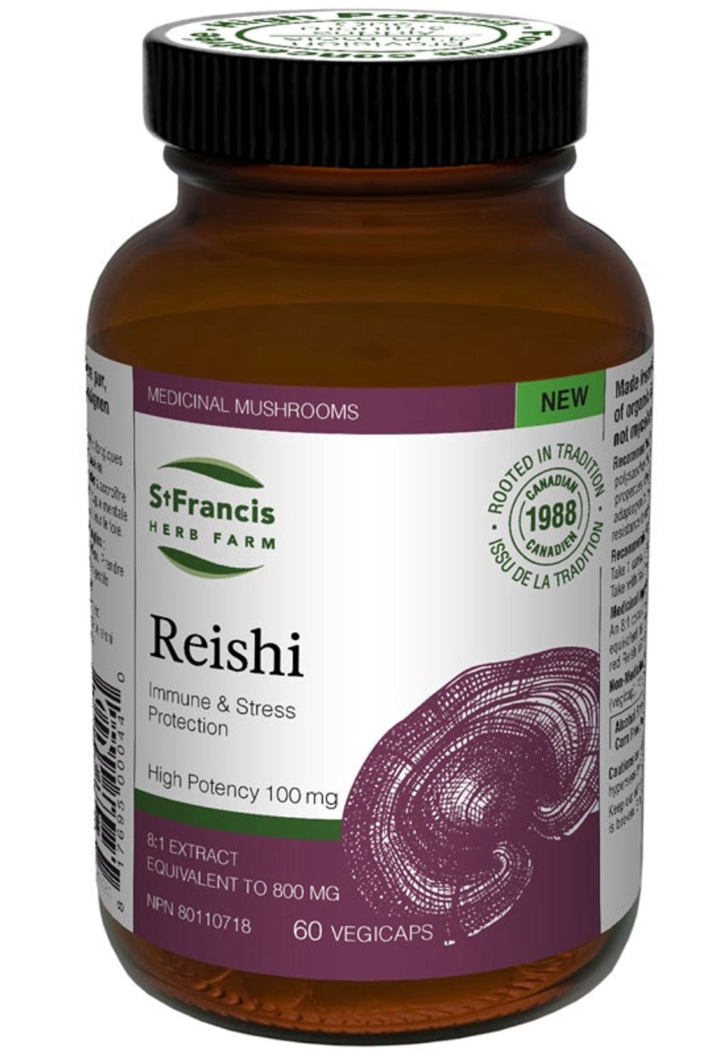 St Francis Herb Farm Reishi 60 Vegetable Capsules