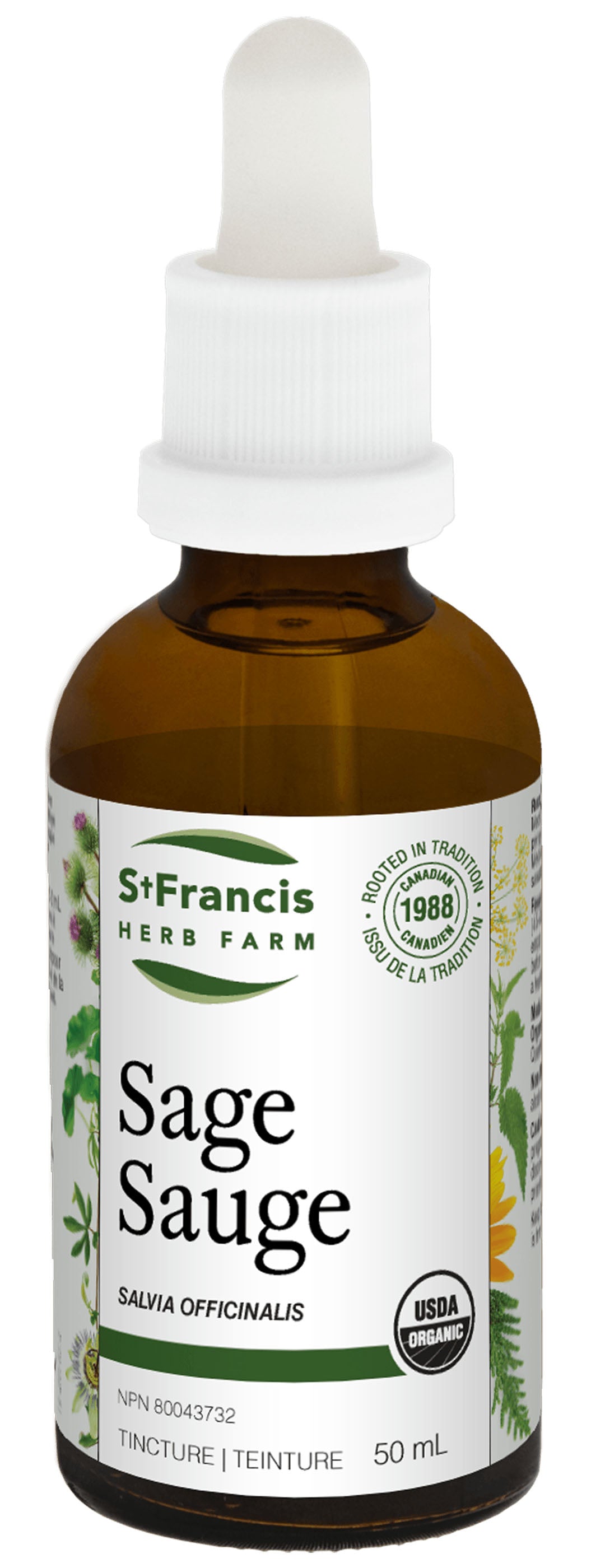 St Francis Herb Farm Sage Tincture 50 mL