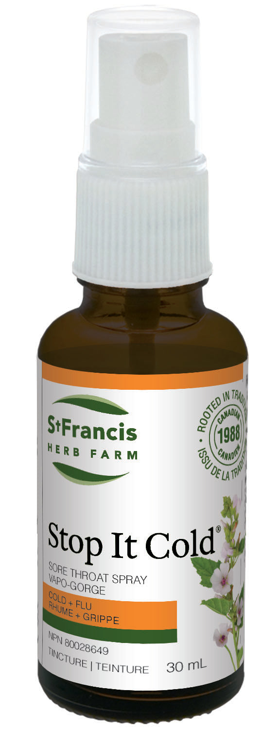 St Francis Herb Farm Stop It Cold Throat Spray 30 mL