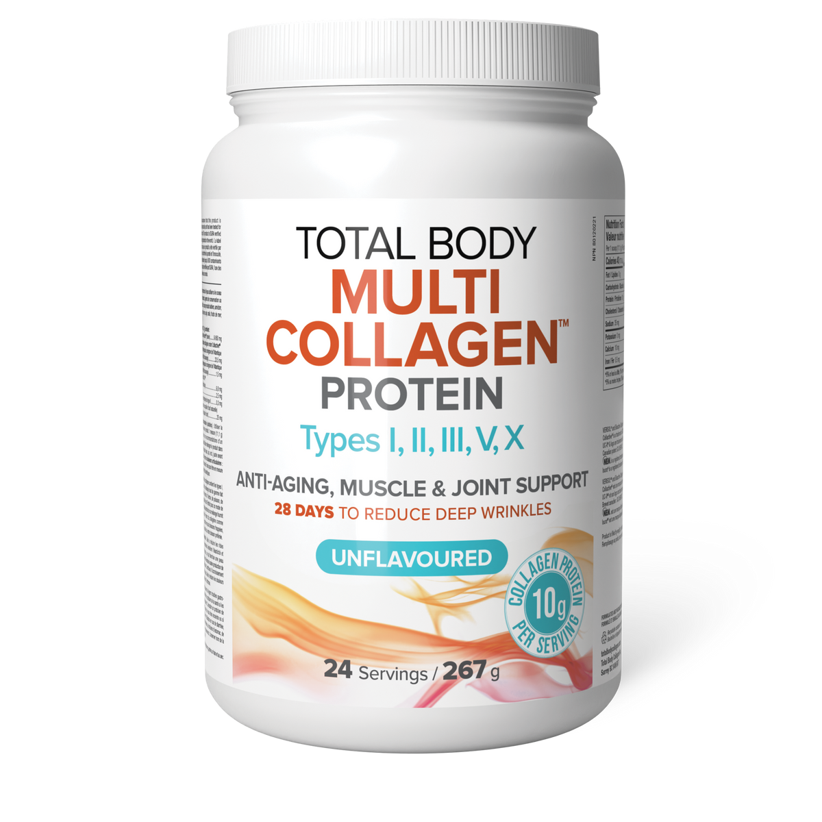 TOTAL BODY COLLAGEN, Multi Collagen Unflavoured, 534 grams
