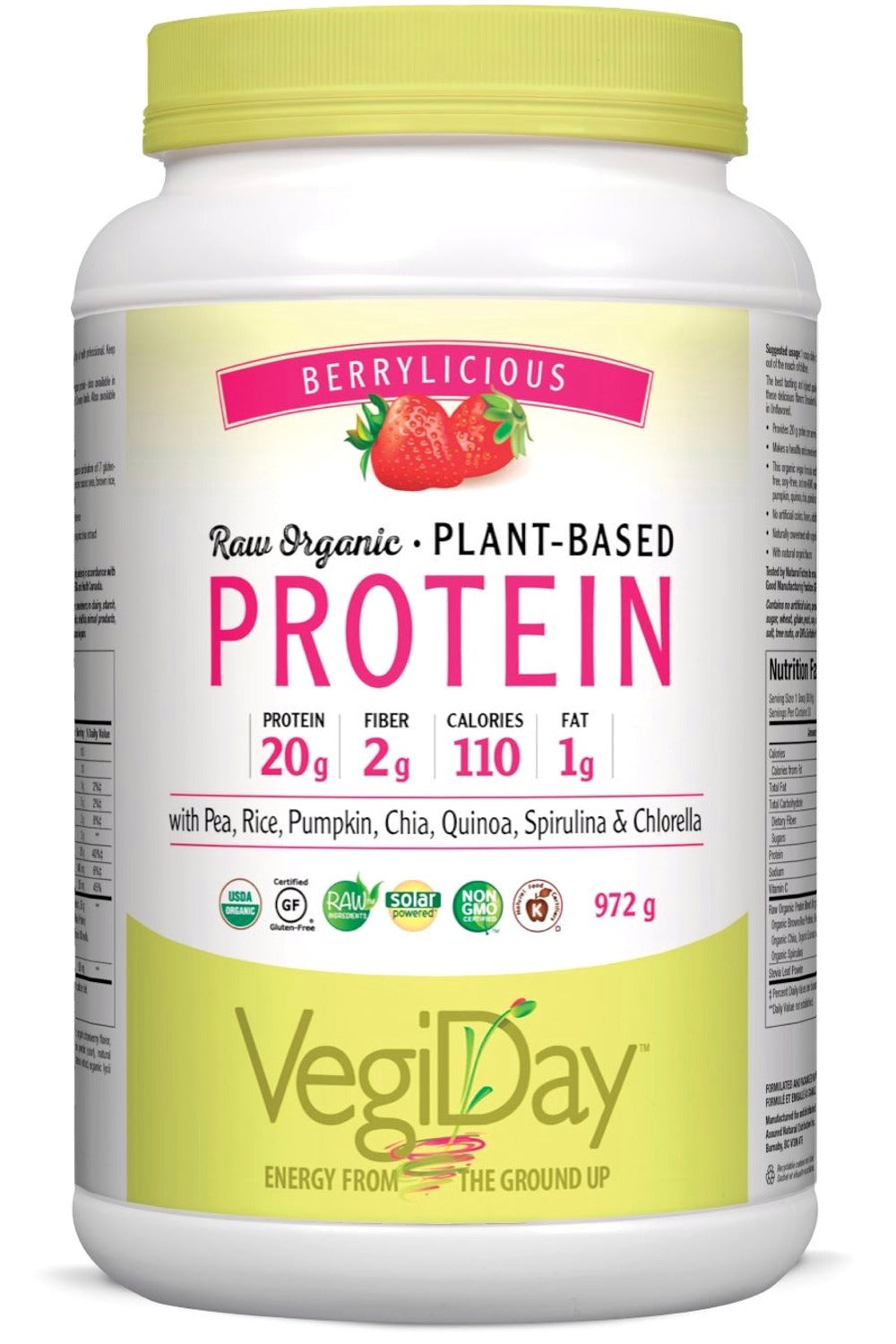 VegiDay Protein, Very Berry 972 g