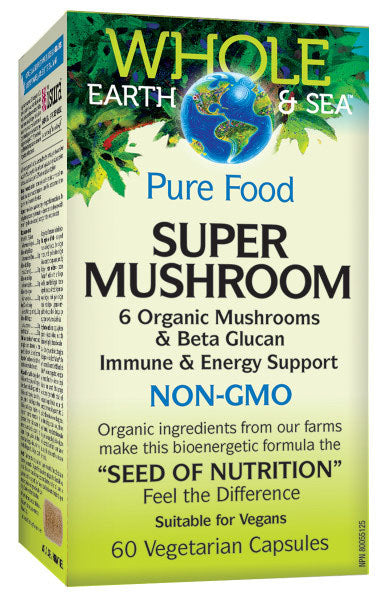 WHOLE EARTH & SEA Super Mushroom 60 Vegetarian Capsules
