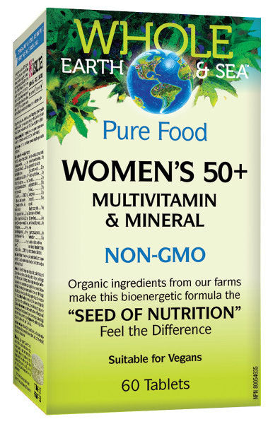 WHOLE EARTH & SEA Women's 50+ Multivitamin & Mineral 60 Tablets