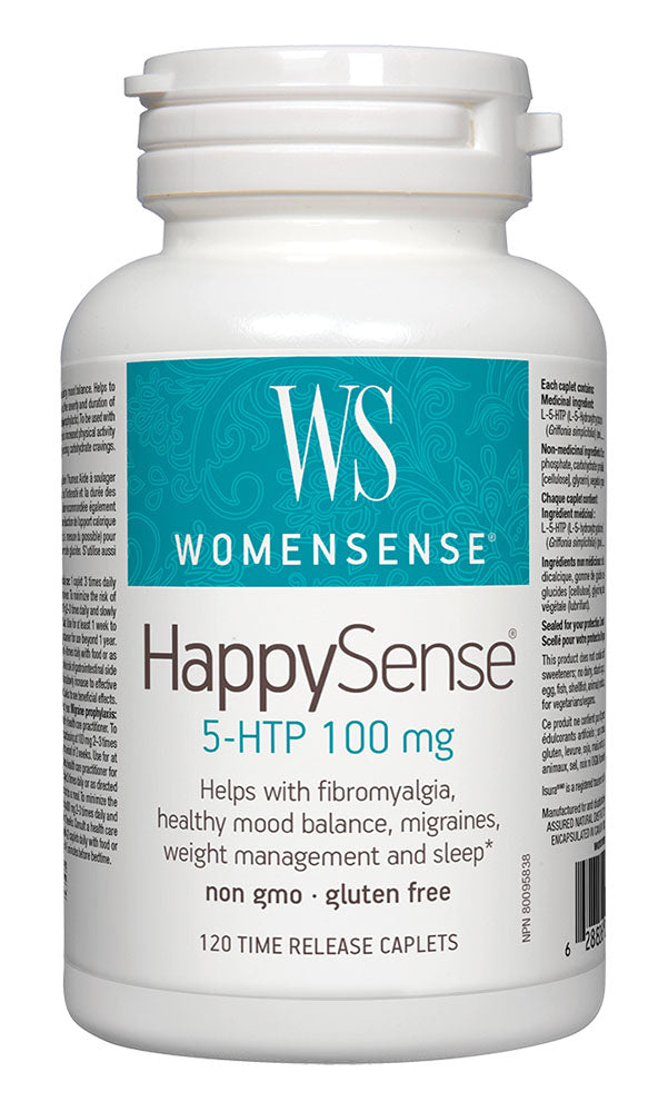 WomenSense HappySense 5-HTP, 100 mg, 120 Caplets