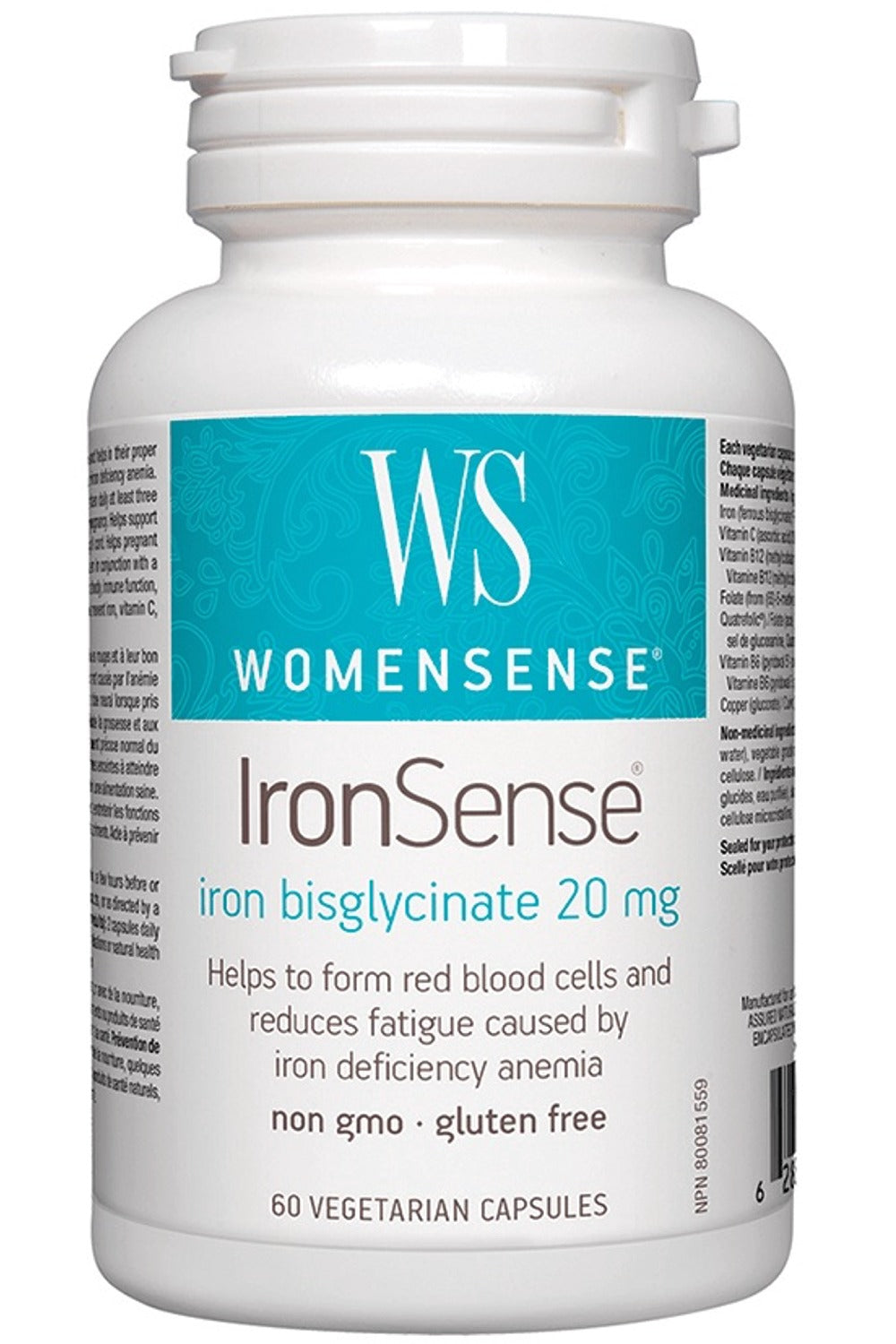 WomenSense IronSense, 60 Vegetarian Capsules