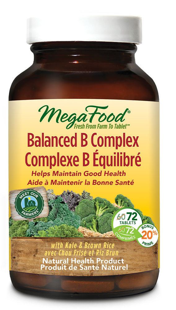 MEGAFOOD Balanced B Complex (Bonus 72 tabs)