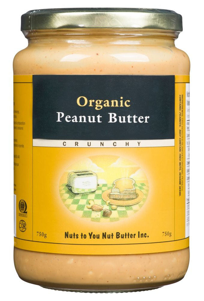 NUTS TO YOU Organic Peanut Butter Crunchy ( gr