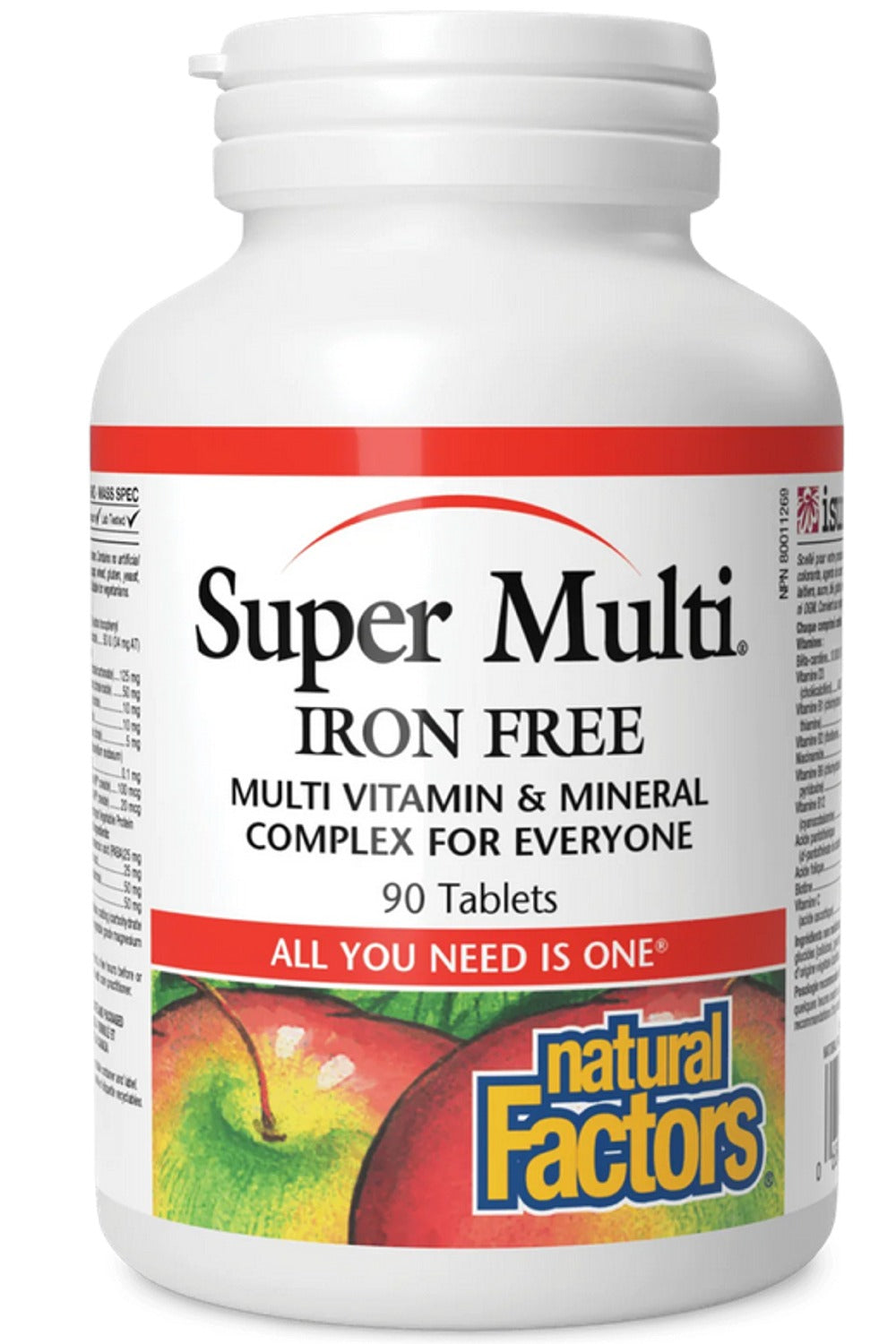 NATURAL FACTORS Super Multi Iron Free ( tabs