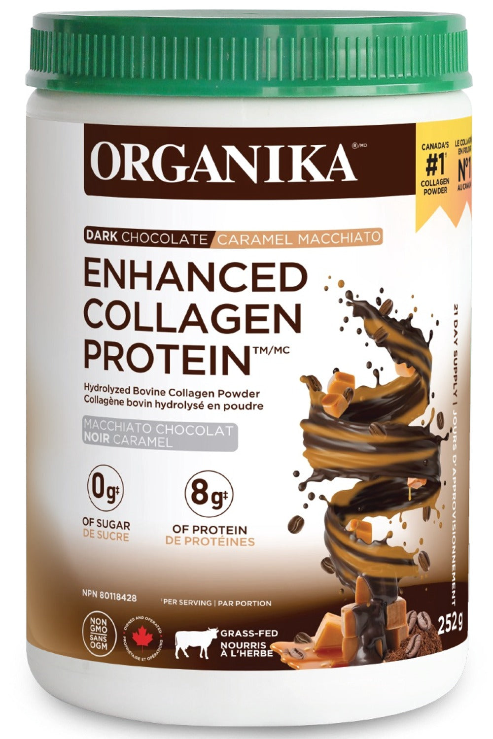 ORGANIKA Enhanced Collagen Protein (Dark Chocolate / Caramel Macchiato