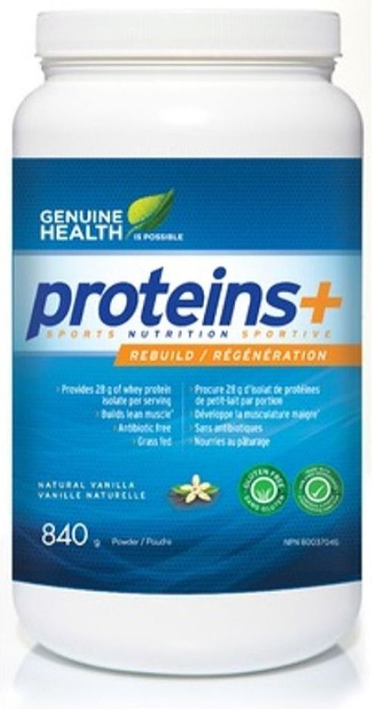 GENUINE HEALTH Whey Protein Isolate+ (Vanilla - 840 Gr)