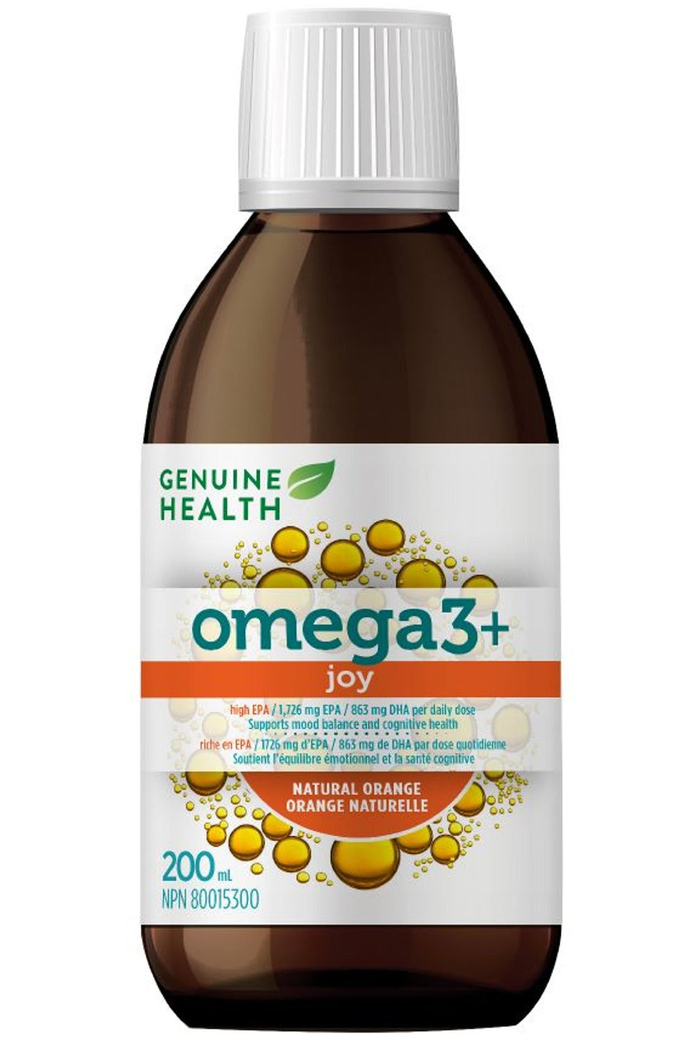 GENUINE HEALTH Omega3+ JOY (Orange