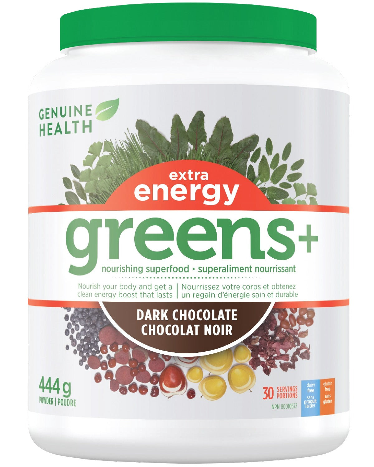 GENUINE HEALTH Greens+ Extra Energy (Chocolate