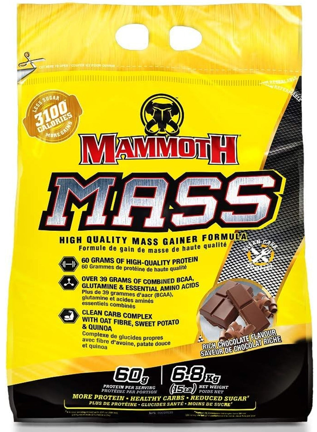 MAMMOTH Mass (Rich Chocolate - 6.8 Kg)