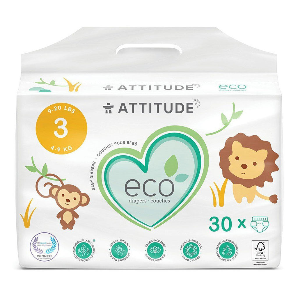 ATTITUDE Baby Diapers Midi Size 3 (4-9kg)