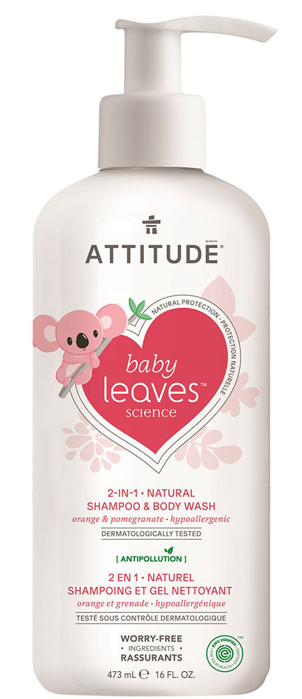 ATTITUDE 2in1 Shampoo Orange Pomegranate  (473 ml)