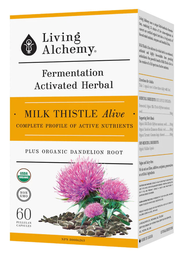 LIVING ALCHEMY Milk Thistle Alive (60 caps)