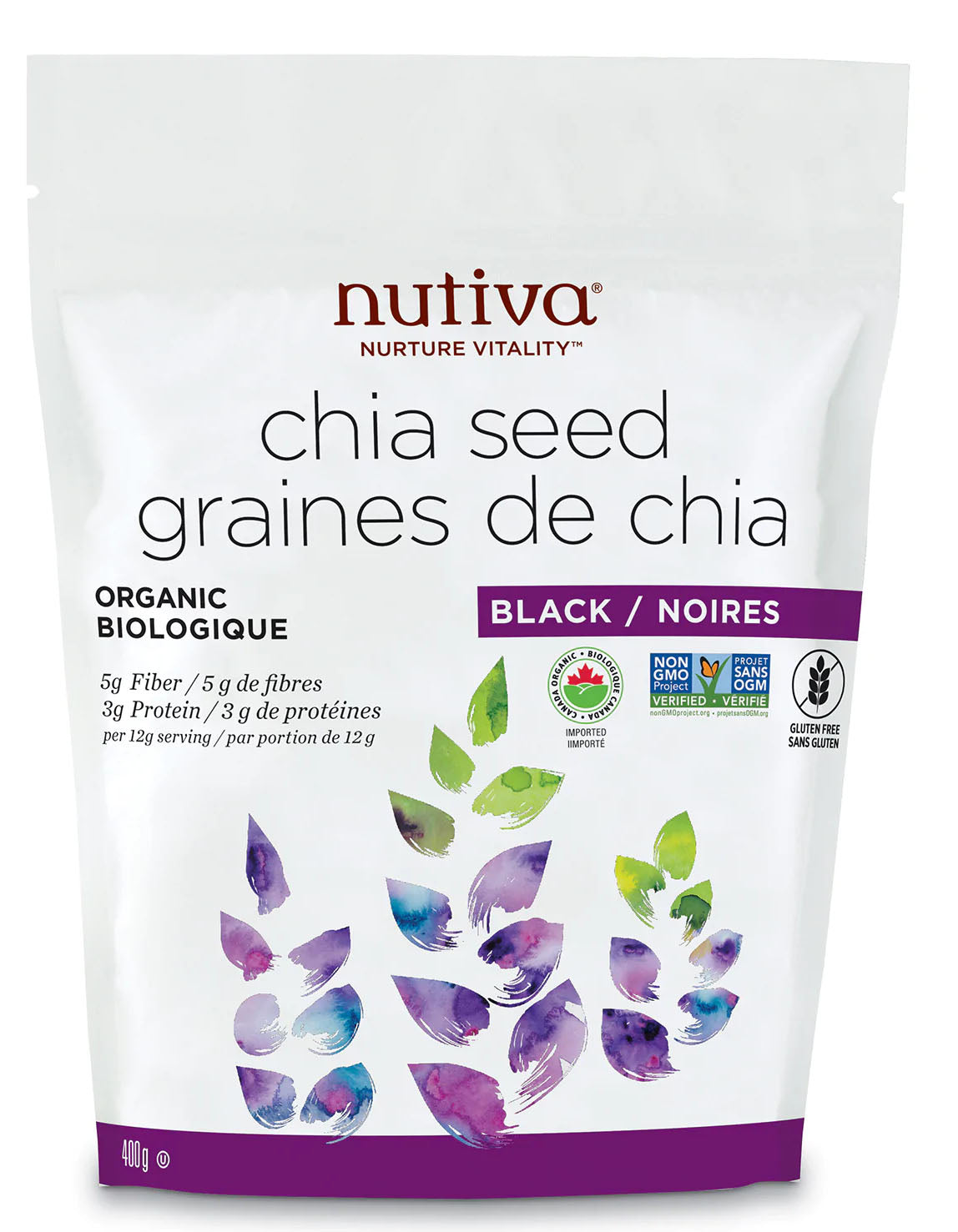 NUTIVA Organic Chia Seeds (400 gr)