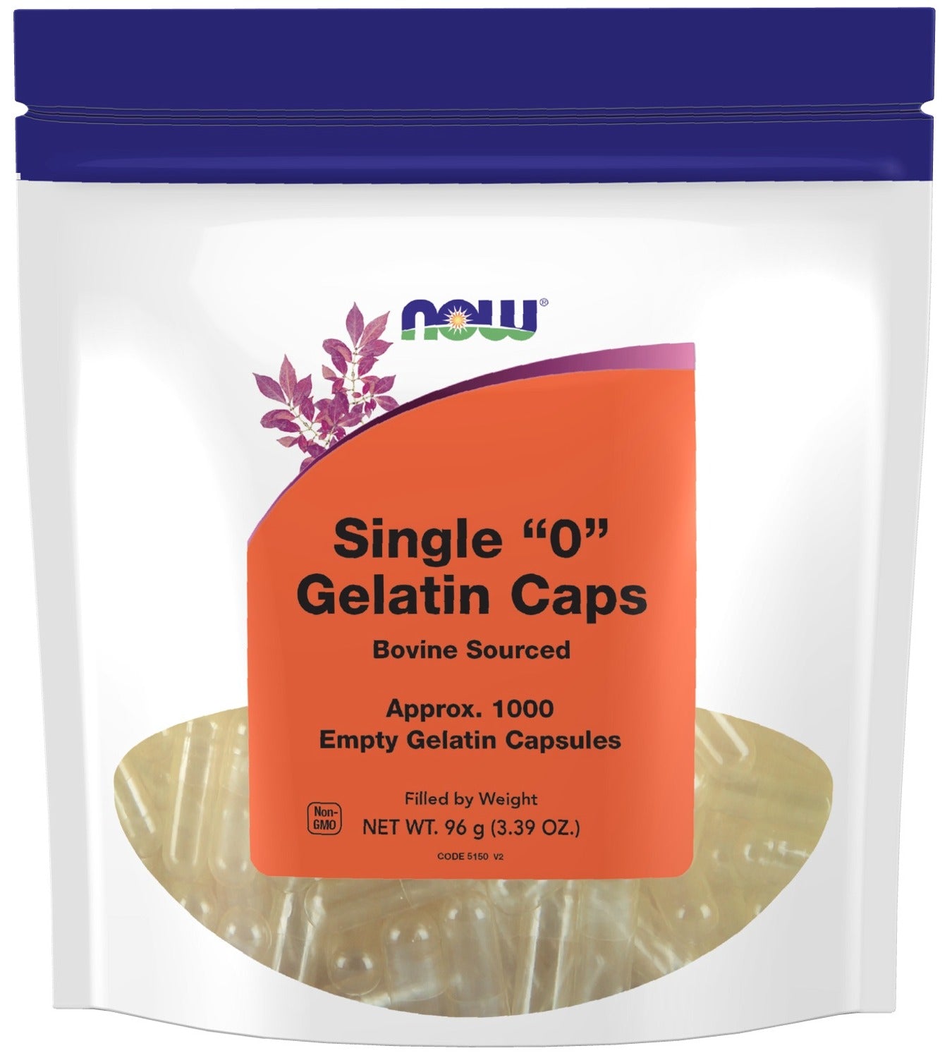 NOW Empty Gelatin Caps (Size