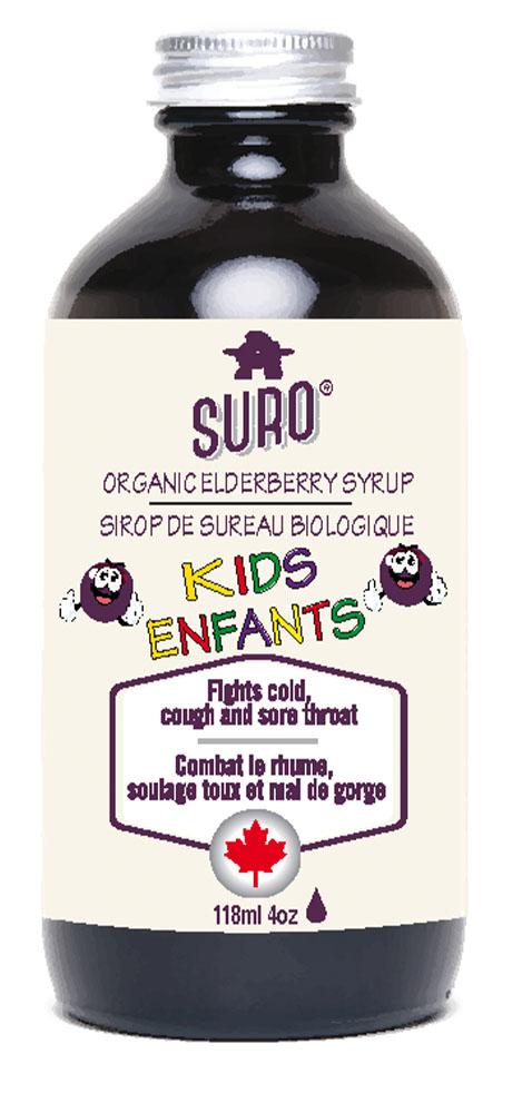 SURO Organic Elderberry Syrup for Kids ( ml