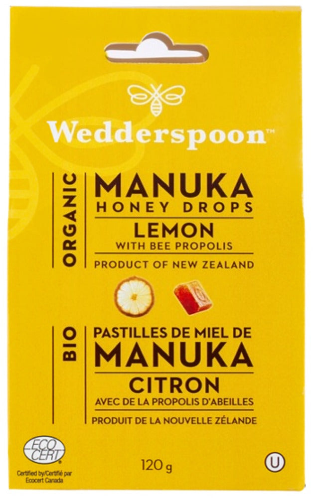 WEDDERSPOON Organic Manuka Honey Drops (Lemon