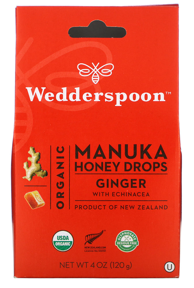 WEDDERSPOON Organic Manuka Honey Drops (Ginger