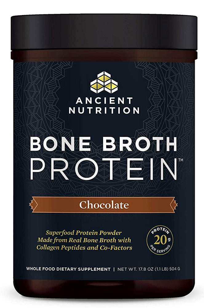 ANCIENT NUTRITION Bone Broth Collagen Protein (Chocolate - 357 gr)