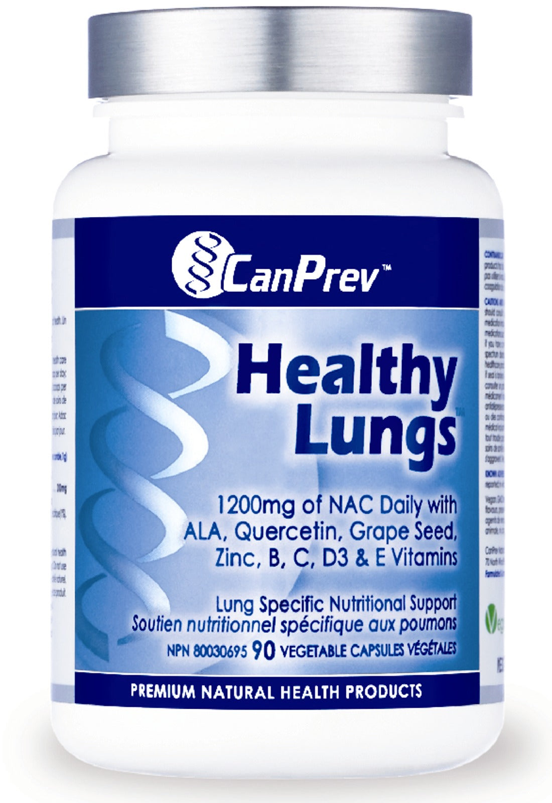 CanPrev Healthy Lungs, 90 Vegetable Capsules