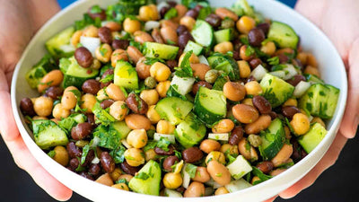 Tangy Bean and Spinach Salad