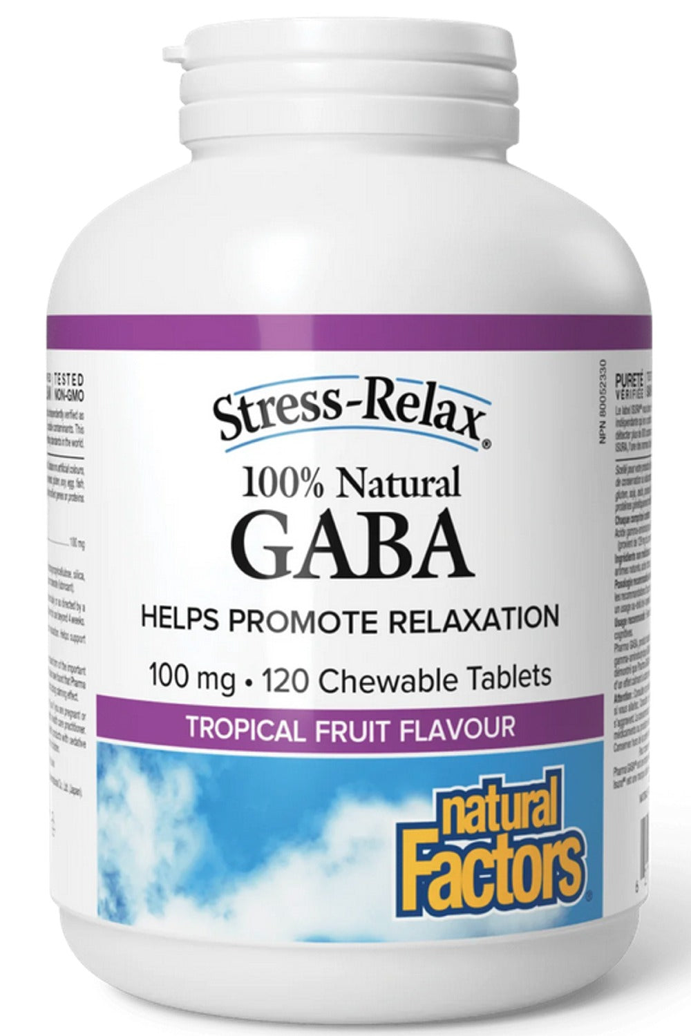 NATURAL FACTORS STRESS RELAX Gaba (120 Chewables)