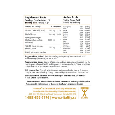 VITALITY GLOW Marine Collagen + Rose