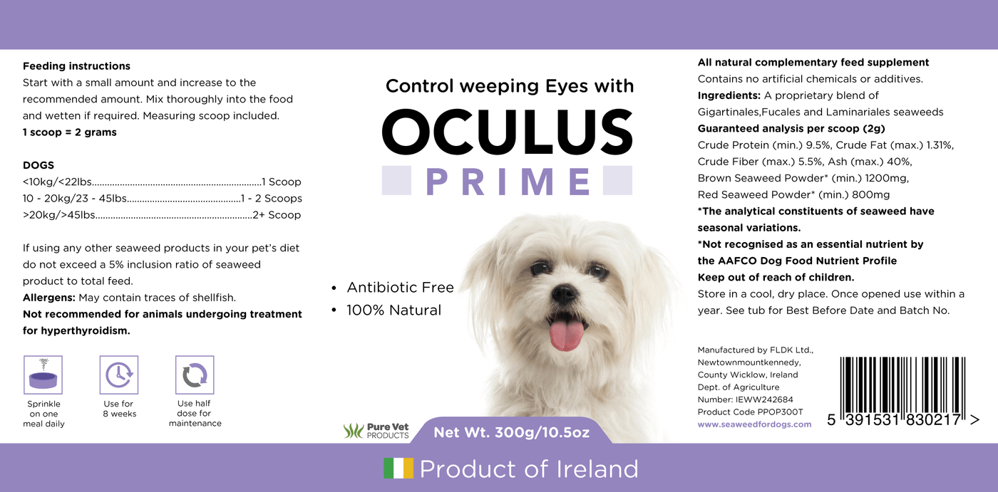 Oculus Prime | Natural Tear Stain Remover For Dogs