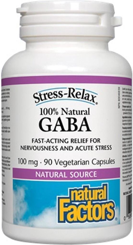 NATURAL FACTORS STRESS RELAX Gaba (100 mg - 90 v-caps)