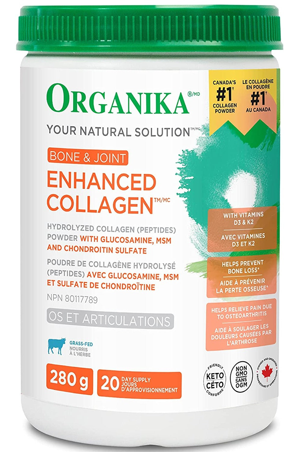 ORGANIKA Enhanced Collagen Bone & Joint (280 gr)