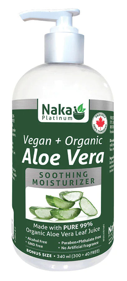 NAKA PLATINUM Organic Aloe Vera Moisturizer (340 ml)