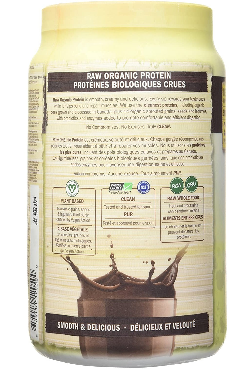 RAW ORGANIC Protein Chocolate (664 gr)