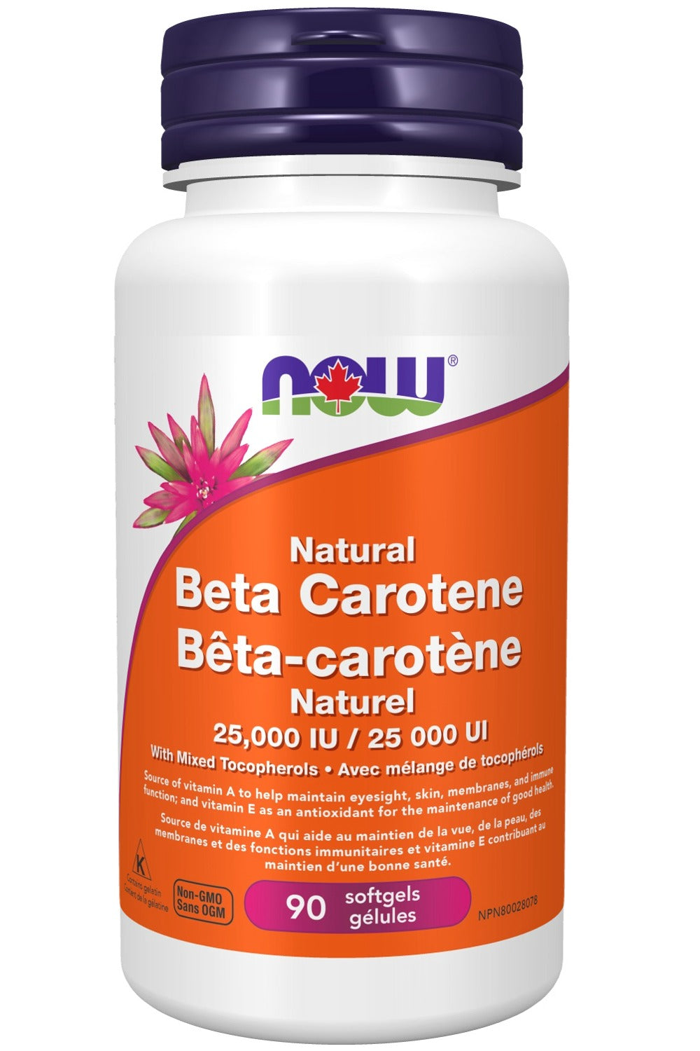 NOW Beta Carotene (25,000 IU - 90 sgels)